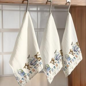 Prosop de bucatarie 45x65 cm bumbac 100%, Feta cu imprimeu jucaus