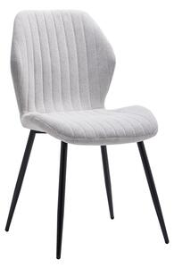 Scaun Fersity material alb-picior metalic, negru, 48x57x86 cm