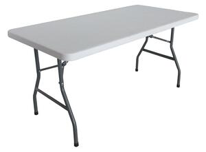 Masa de conferinte de gradina Aprilia, Alb, 198x90x74 cm