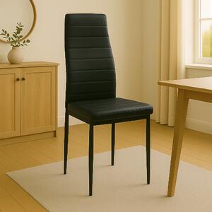 Scaun Parker, gri inchis, 42x48x98 cm