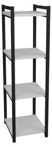 Raft bucatarie Harvey, negru - alb, 33x28x100 cm