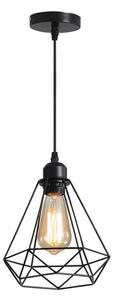 Lustra Jabrey metal, negru, 20x20x100 cm