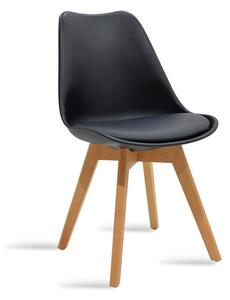 Scaun Gaston cu, neagra - stejar, 57x48 cm