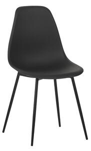Scaun modern Ballen, negru, 41x53x84 cm
