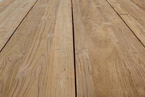 Masa de gradina / terasa din lemn reciclat de tec si metal, Ramsey Natural / Negru, L240xl100xH77 cm