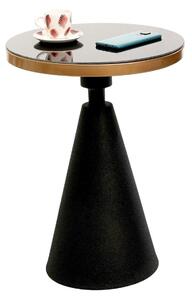 Masuta cafea 1000-1, negru/auriu, metal, 42x42x55 cm