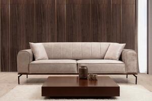 Canapea Extensibilă cu 3 Locuri Siesta Plain Back 3 Seater, Crem