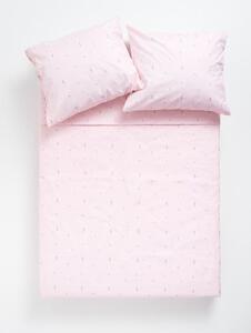 Sinsay - Set cu lenjerie de pat - roz-pastel