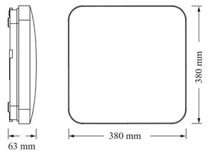 Osram - Plafonieră LED CEILING SQUARE, 36W/230V, 4000K, 38x38 cm, albă
