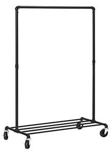 Suport pentru umerase mobil, Songmics, HSR61BK, Negru, 163 x 100 x 49 cm