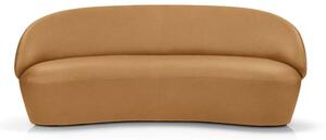 Canapea cu tapițerie din piele EMKO Naïve, 162 cm, maro coniac