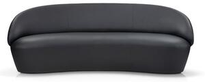 Canapea cu tapițerie din piele EMKO Naïve, 214 cm, negru