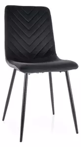 Scaun de masă DAREN VELVET negru