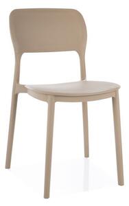 Scaun de masa din plastic TIMO bej