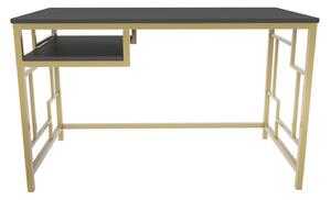 Birou Kennesaw, auriu/gri antracit, PAL, 120x60x75 cm
