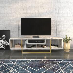 Comoda TV Asal 150, bej/alb, PAL, 150x35x40 cm