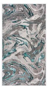 Covor gri/turcoaz 80x150 cm Marbled – Flair Rugs