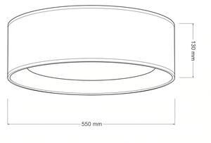 Brilagi - Lampă LED dimabilă, 36W/230V 3000-6000K, diam. 55 cm, albastru WT + DO