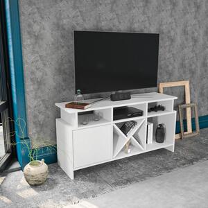 Comoda TV Auburn, alb, PAL, 120x30x61 cm