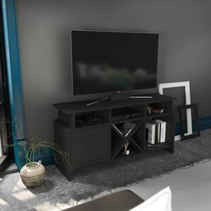 Comoda TV Auburn, gri, PAL, 120x30x61 cm