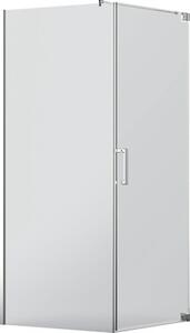 Cabină de duș pătrată Jungborn SETTE 90x90x200 cm profil crom sticlă transparentă, ușă dreapta
