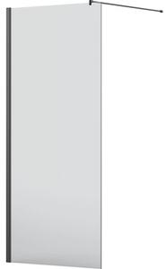Duș Walk In Jungborn SETTE, 80x200 cm, sticlă securizată transparentă, profil negru