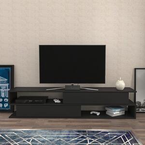 Comoda TV Cortez, gri, PAL, 160x35x39 cm