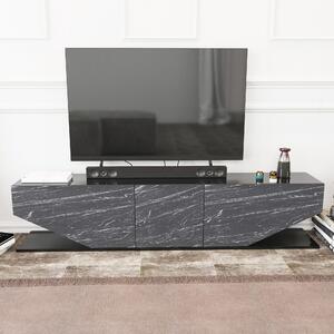 Comoda TV Inci, negru, PAL, 180x30x45 cm