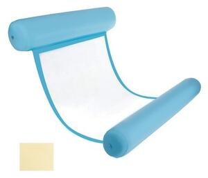 Hamac gonflabil cu apa, forma ergonomica, 2 perne incluse, universal, 100x15x75cm, albastru