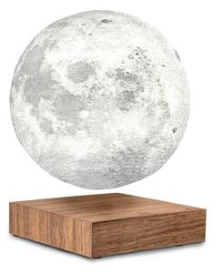 Veioză cu levitație magnetică în formă de Lună Gingko Moon Walnut