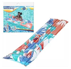 Saltea gonflabila piscina, perna inclusa, plasture reparatii inclus, vinil, 183x69cm, 590g, multicolor