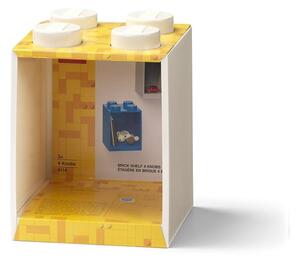 Raft de perete pentru copii LEGO® Brick 4, alb