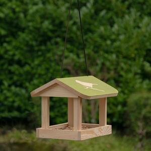 Hrănitor suspendat din lemn masiv de pin pentru păsări Esschert Design Diapozitiv
