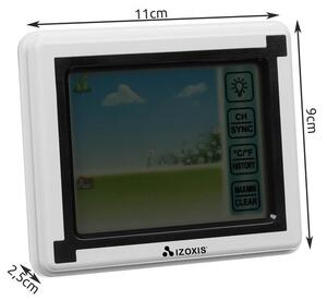 Termometru si higrometru digital, multifunctional, 433Mhz, 11x9x2,5 cm, alb