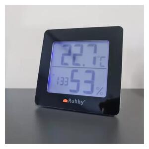 Termometru si higrometru digital 5 in 1, display LCD, semnal sonor, ceas, alarma, calendar