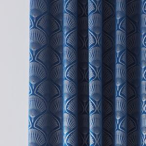 Draperii albastre 2 buc. 229x168 cm Art Deco Pearl - Catherine Lansfield