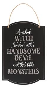 Placuta decorativa Wicked Witch Family 30 cm