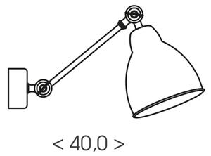 Brilagi - Aplică de perete QUILL 1xE27/40W/230V 40 cm bej