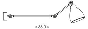 Brilagi - Lampă de perete QUILL 1xE27/40W/230V 83 cm bej