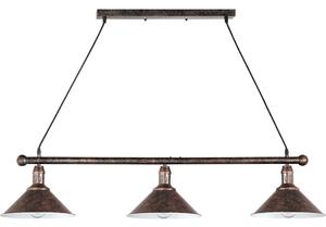 Brilagi - Lustra pe cablu FORGE 3xE27/60W/230V patină/auriu/negru