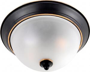 Brilagi - Plafonieră FRESCO 2xE27/40W/230V diam. 28 cm negru/auriu