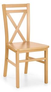 Scaun Houston 259, Stejar Honey, 90x45x49cm, 5.6 kg, Asamblate parțial, Lemn: Fag