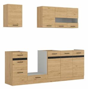 Set de bucătărie modular Berna 121, 220x47cm