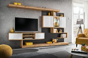 Mobilier living Patty 20 WTANW PM (wotan + antracyt + alb + aluminiu argintiu). Promo -50%. 1024033