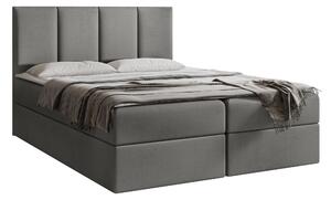 Pat boxspring Oppidum, Tapiterie, 103x164x205cm, 132 kg, Lemn: Pin