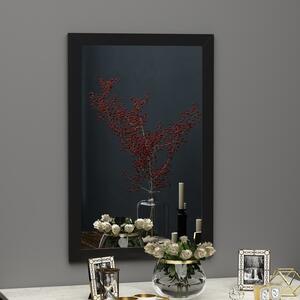 Oglinda Lipa, negru, sticla, 50x75 cm