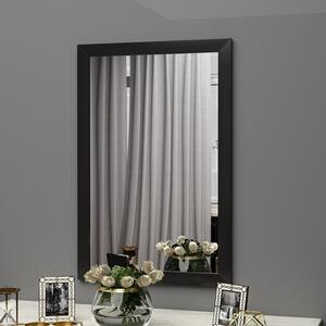 Oglinda Lipa, negru, sticla, 50x75 cm