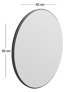 Oglinda Ozze, negru, 60x60 cm