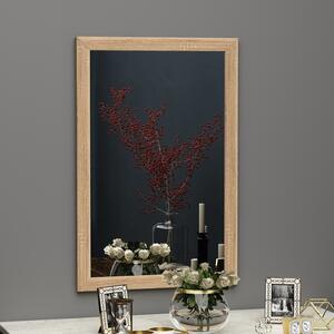 Oglinda Sesso, stejar, 50x2x75 cm