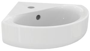 Lavoar baie pe colt alb 48 cm, orificiu baterie si preaplin, Ideal Standard Connect Space